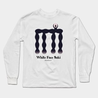 Bold monkey print "white face saki" Long Sleeve T-Shirt